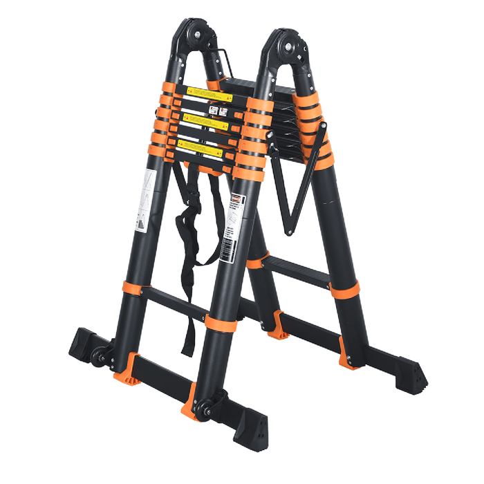 Teleskopiskās abpusējās kāpnes Bauswern, 2 x 7, 2,9 m + 2,9 m