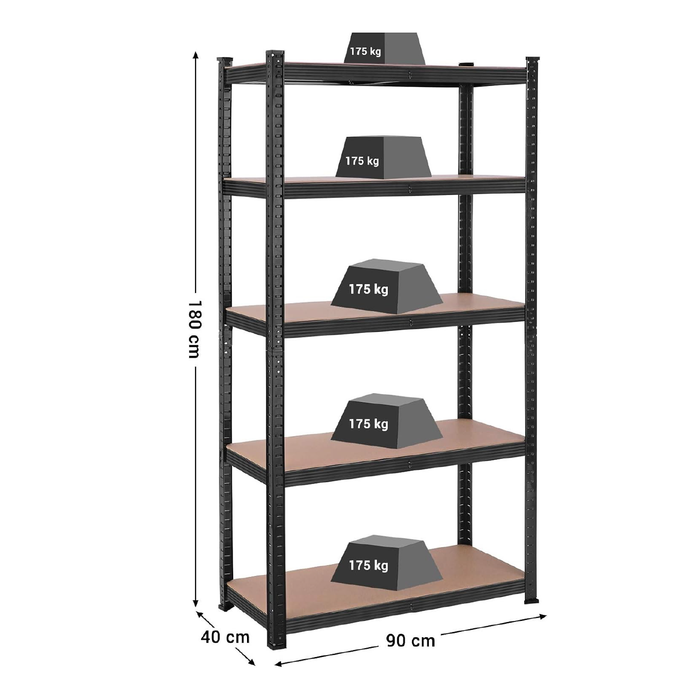 Noliktavas plaukts Bauswern Top 175B, 180x90x40 cm