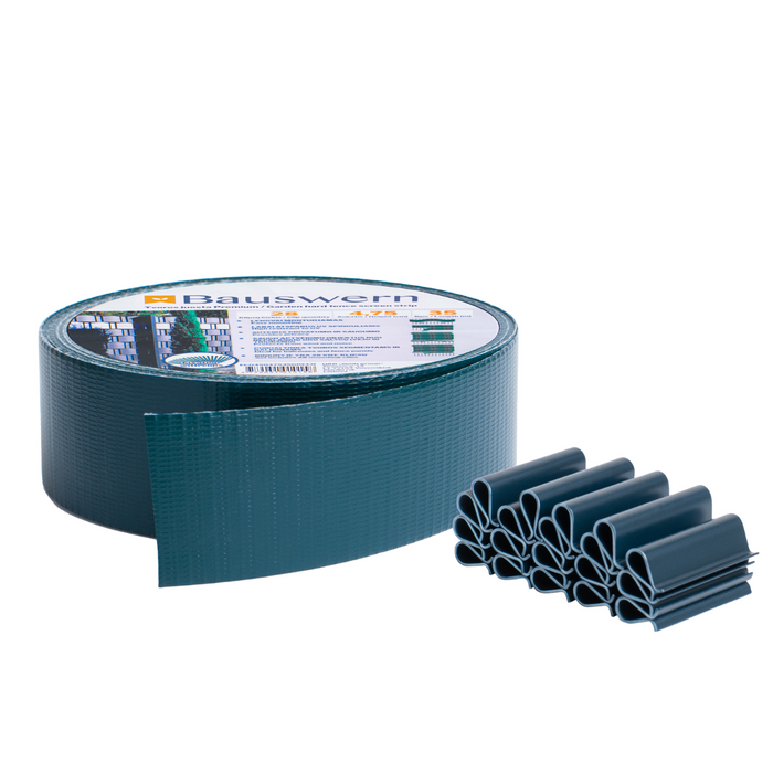 Bauswern ECO Žoga Lamiles 35 x 0,0475 m (450 g/m²) + 28 skavas, RAL6005 (Zaļš)