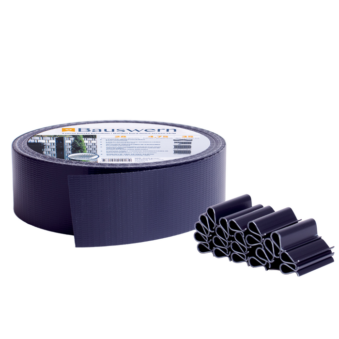 Bauswern ECO Žoga Lamiles 35 x 0,0475 m (450 g/m²) + 28 skavas, RAL7016 (Pelēks)